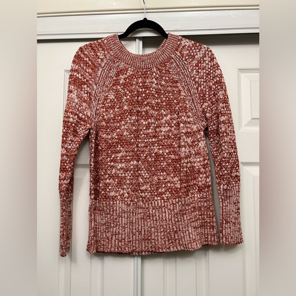Marled rust sweater